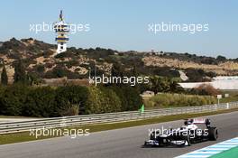 Pastor Maldonado (VEN) Williams FW34. 05.02.2013. Formula One Testing, Day One, Jerez, Spain.