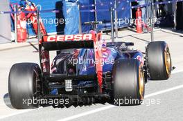 Daniel Ricciardo (AUS) Scuderia Toro Rosso STR8 rear diffuser. 05.02.2013. Formula One Testing, Day One, Jerez, Spain.