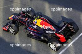 Mark Webber (AUS) Red Bull Racing RB9. 05.02.2013. Formula One Testing, Day One, Jerez, Spain.