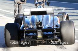 Nico Hulkenberg (GER) Sauber C32 rear wing and rear diffuser detail. 05.02.2013. Formula One Testing, Day One, Jerez, Spain.