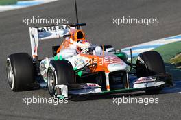 Paul di Resta (GBR) Sahara Force India VJM06. 05.02.2013. Formula One Testing, Day One, Jerez, Spain.