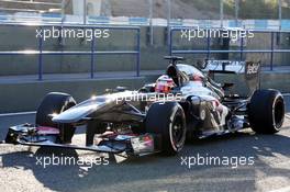 Nico Hulkenberg (GER) Sauber C32. 05.02.2013. Formula One Testing, Day One, Jerez, Spain.