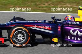 Mark Webber (AUS) Red Bull Racing RB9. 05.02.2013. Formula One Testing, Day One, Jerez, Spain.