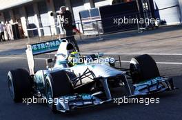 Nico Rosberg (GER) Mercedes AMG F1 W04. 05.02.2013. Formula One Testing, Day One, Jerez, Spain.