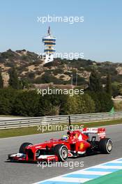 Felipe Massa (BRA) Ferrari F138. 05.02.2013. Formula One Testing, Day One, Jerez, Spain.