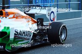 Paul di Resta (GBR) Sahara Force India VJM06 rear suspension. 05.02.2013. Formula One Testing, Day One, Jerez, Spain.