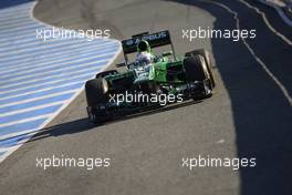 Giedo van der Garde (NLD) Caterham CT03. 05.02.2013. Formula One Testing, Day One, Jerez, Spain.