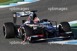 Nico Hulkenberg (GER) Sauber C32. 05.02.2013. Formula One Testing, Day One, Jerez, Spain.