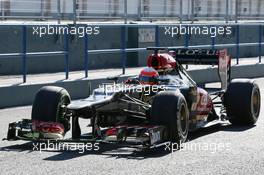 Romain Grosjean (FRA) Lotus F1 E21. 05.02.2013. Formula One Testing, Day One, Jerez, Spain.