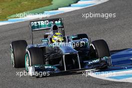 Nico Rosberg (GER) Mercedes AMG F1 W04. 05.02.2013. Formula One Testing, Day One, Jerez, Spain.