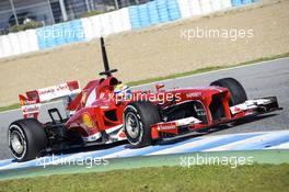 Felipe Massa (BRA) Ferrari F138. 05.02.2013. Formula One Testing, Day One, Jerez, Spain.