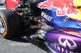 Red Bull Racing RB9 rear suspension and exhaust. 05.02.2013. Formula One Testing, Day One, Jerez, Spain.