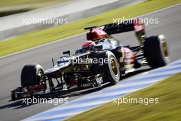 Romain Grosjean (FRA) Lotus F1 E21. 05.02.2013. Formula One Testing, Day One, Jerez, Spain.