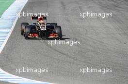 Kimi Raikkonen (FIN) Lotus F1 E21. 05.02.2013. Formula One Testing, Day One, Jerez, Spain.