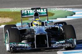 Nico Rosberg (GER) Mercedes AMG F1 W04. 05.02.2013. Formula One Testing, Day One, Jerez, Spain.