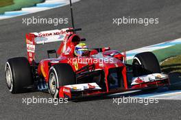 Felipe Massa (BRA) Ferrari F138. 05.02.2013. Formula One Testing, Day One, Jerez, Spain.