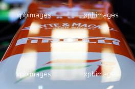 Sahara Force India F1 VJM06 nosecone. 05.02.2013. Formula One Testing, Day One, Jerez, Spain.