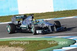 Nico Rosberg (GER) Mercedes AMG F1 W04. 05.02.2013. Formula One Testing, Day One, Jerez, Spain.