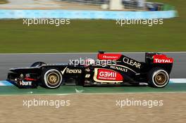 Romain Grosjean (FRA) Lotus F1 E21. 05.02.2013. Formula One Testing, Day One, Jerez, Spain.