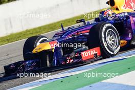 Mark Webber (AUS) Red Bull Racing RB9. 05.02.2013. Formula One Testing, Day One, Jerez, Spain.