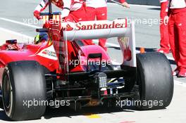Felipe Massa (BRA) Ferrari F138 rear diffuser. 05.02.2013. Formula One Testing, Day One, Jerez, Spain.