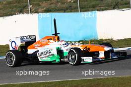 Paul di Resta (GBR) Sahara Force India VJM06. 05.02.2013. Formula One Testing, Day One, Jerez, Spain.