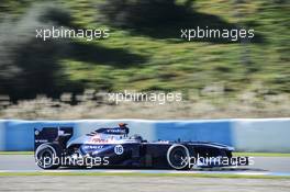 Pastor Maldonado (VEN) Williams FW34. 05.02.2013. Formula One Testing, Day One, Jerez, Spain.