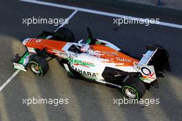 Paul di Resta (GBR) Sahara Force India VJM06. 05.02.2013. Formula One Testing, Day One, Jerez, Spain.