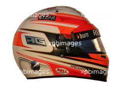 The helmet of Romain Grosjean (FRA) Lotus F1 Team. 05.02.2013. Formula One Testing, Day One, Jerez, Spain.