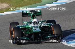 Giedo van der Garde (NLD) Caterham CT03. 05.02.2013. Formula One Testing, Day One, Jerez, Spain.