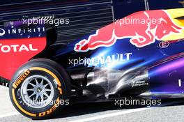 Red Bull Racing RB9 rear suspension and exhaust. 05.02.2013. Formula One Testing, Day One, Jerez, Spain.