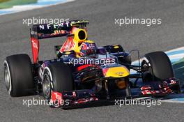 Mark Webber (AUS) Red Bull Racing RB9. 05.02.2013. Formula One Testing, Day One, Jerez, Spain.