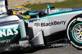 Lewis Hamilton (GBR) Mercedes AMG F1 W04. 06.02.2013. Formula One Testing, Day Two, Jerez, Spain.