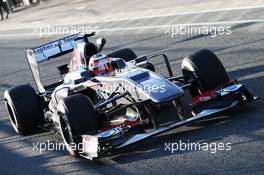 Nico Hulkenberg (GER) Sauber C32. 06.02.2013. Formula One Testing, Day Two, Jerez, Spain.