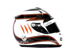 The helmet of Max Chilton (GBR) Marussia F1 Team. 06.02.2013. Formula One Testing, Day Two, Jerez, Spain.