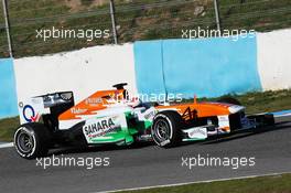 Paul di Resta (GBR) Sahara Force India VJM06. 06.02.2013. Formula One Testing, Day Two, Jerez, Spain.