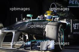 Lewis Hamilton (GBR) Mercedes AMG F1 W04. 06.02.2013. Formula One Testing, Day Two, Jerez, Spain.