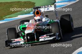 Paul di Resta (GBR) Sahara Force India VJM06. 06.02.2013. Formula One Testing, Day Two, Jerez, Spain.