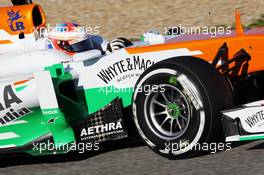 Paul di Resta (GBR) Sahara Force India VJM06. 06.02.2013. Formula One Testing, Day Two, Jerez, Spain.