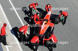 Luiz Razia (BRA) Marussia F1 Team MR02. 06.02.2013. Formula One Testing, Day Two, Jerez, Spain.