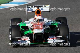 Paul di Resta (GBR) Sahara Force India VJM06. 06.02.2013. Formula One Testing, Day Two, Jerez, Spain.