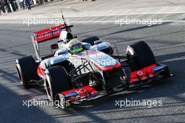 Sergio Perez (MEX) McLaren MP4-28. 06.02.2013. Formula One Testing, Day Two, Jerez, Spain.