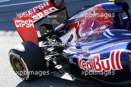 Daniel Ricciardo (AUS) Scuderia Toro Rosso STR8 rear suspension. 06.02.2013. Formula One Testing, Day Two, Jerez, Spain.
