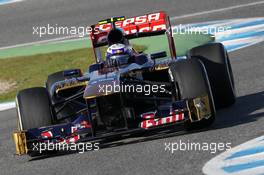 Daniel Ricciardo (AUS) Scuderia Toro Rosso STR8. 06.02.2013. Formula One Testing, Day Two, Jerez, Spain.