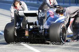 Nico Hulkenberg (GER) Sauber C32 rear diffuser and rear wing. 06.02.2013. Formula One Testing, Day Two, Jerez, Spain.