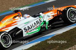 Paul di Resta (GBR) Sahara Force India VJM06. 06.02.2013. Formula One Testing, Day Two, Jerez, Spain.