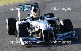 Lewis Hamilton (GBR) Mercedes AMG F1 W04. 06.02.2013. Formula One Testing, Day Two, Jerez, Spain.