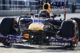 Mark Webber (AUS) Red Bull Racing RB9. 06.02.2013. Formula One Testing, Day Two, Jerez, Spain.