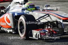 Sergio Perez (MEX) McLaren MP4-28. 06.02.2013. Formula One Testing, Day Two, Jerez, Spain.