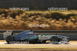 Lewis Hamilton (GBR) Mercedes AMG F1 W04. 06.02.2013. Formula One Testing, Day Two, Jerez, Spain.